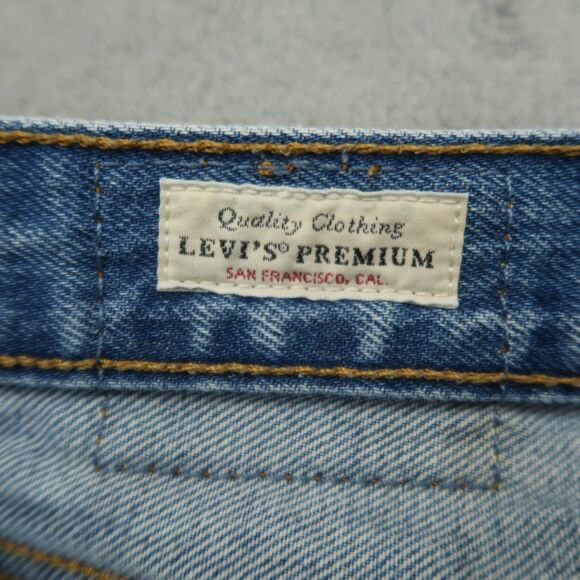 Levi's 501's Jeans Women's Size 26 High-Rise Skinny Denim 28" Inseam Destroyed - Picture 14 of 16